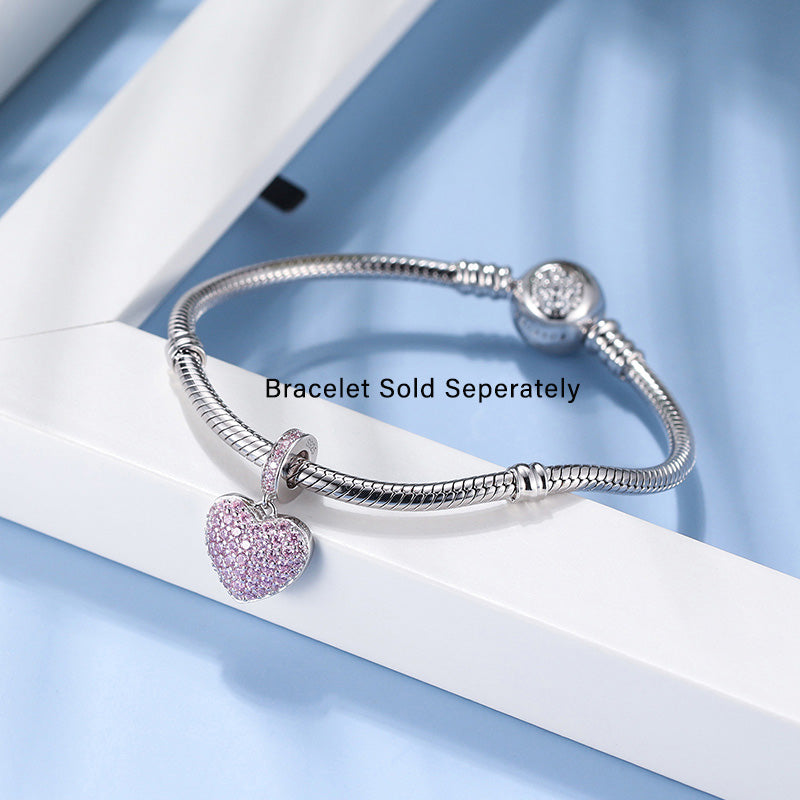 PinkHeartCharmEuropeanBeadCZSterlingSilverGingerLyneCollection_Pink-2