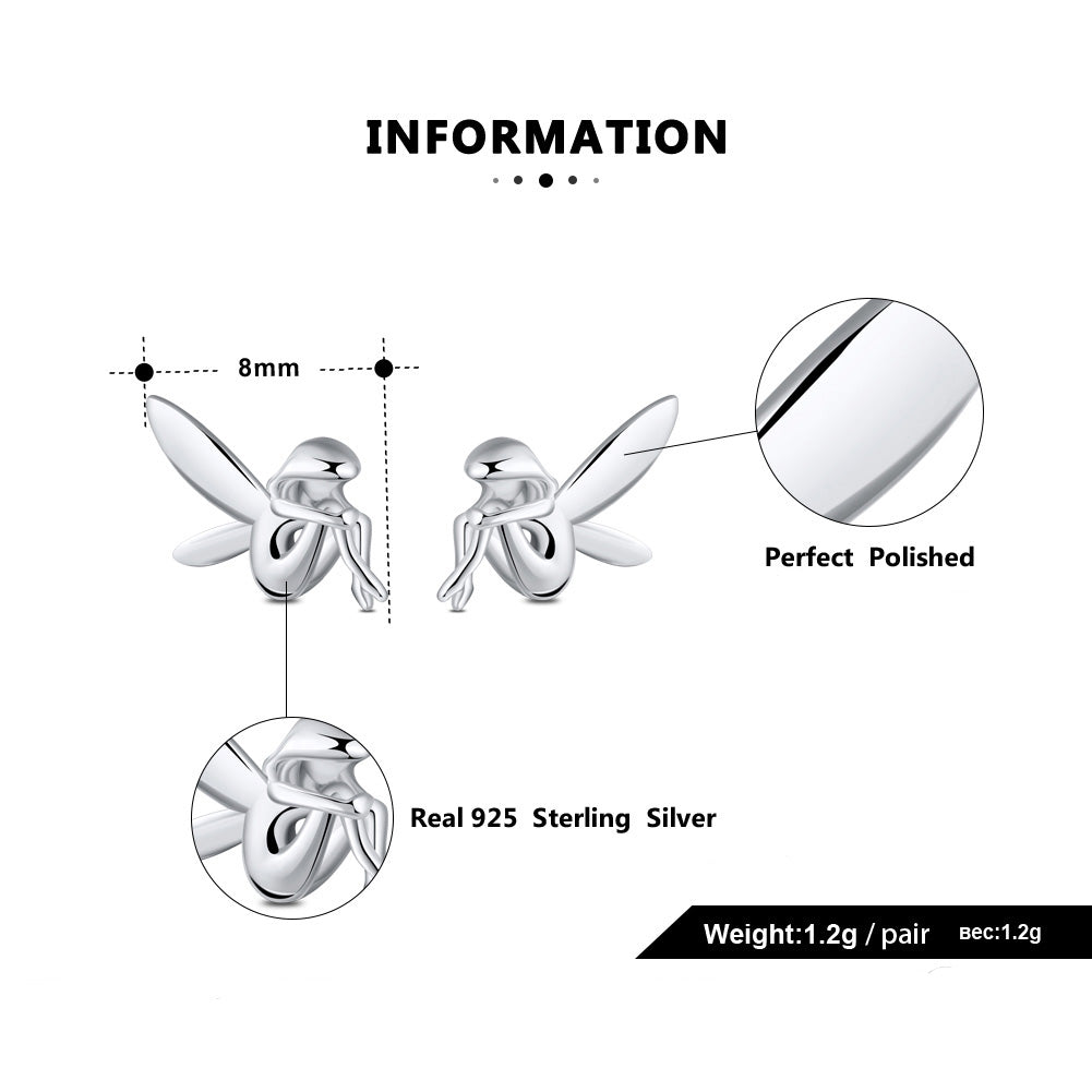 FairyWingedAngelSterlingSilverStudEarringgsforWomenGingerLyneCollection_Silver-6