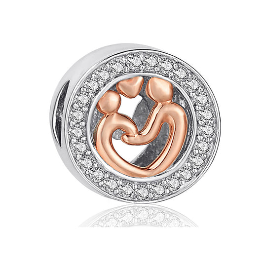 FamilyLoveCharmforWomenCZSterlingSilverEuropeanBeadforBraceletGingerLyneCollection_Silver-1