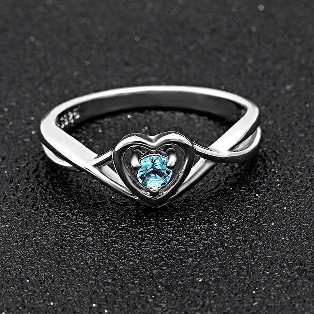 ChristineEngagementRingforWomenPromiseHeartBirthstoneCzSterlingSilverbyGingerLyne_March-LightBlue-5