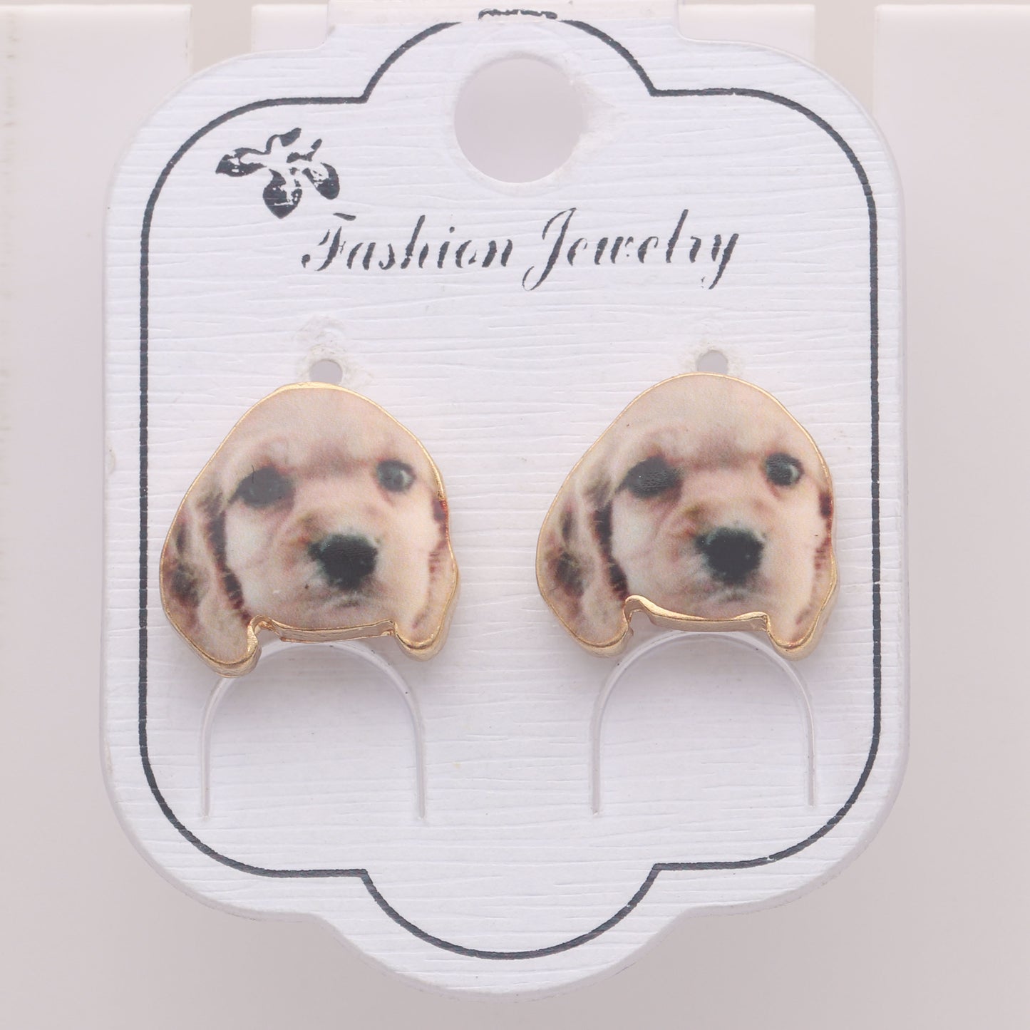 SpanielPuppyDogStudEarringsforWomenGingerLyneCollection_Multi-color-2