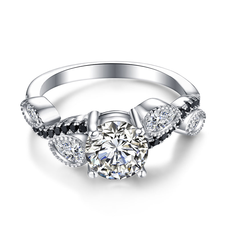 NorahEngagementRingforWomenSterlingSilverBlackZirconiaGingerLyneCollectionSize6_Black-2