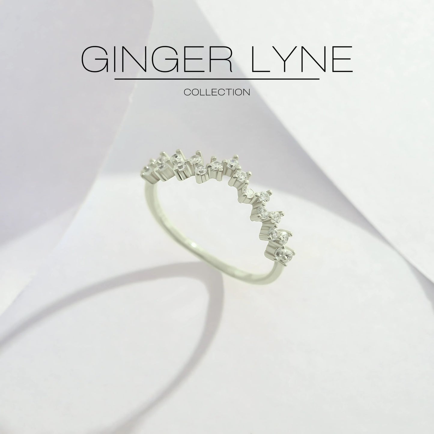 VivianaHalfEternityRingforWomenSterlingSilverCZAnniversaryBandStackableChevronCurvebyGingerLyne_Silver-3