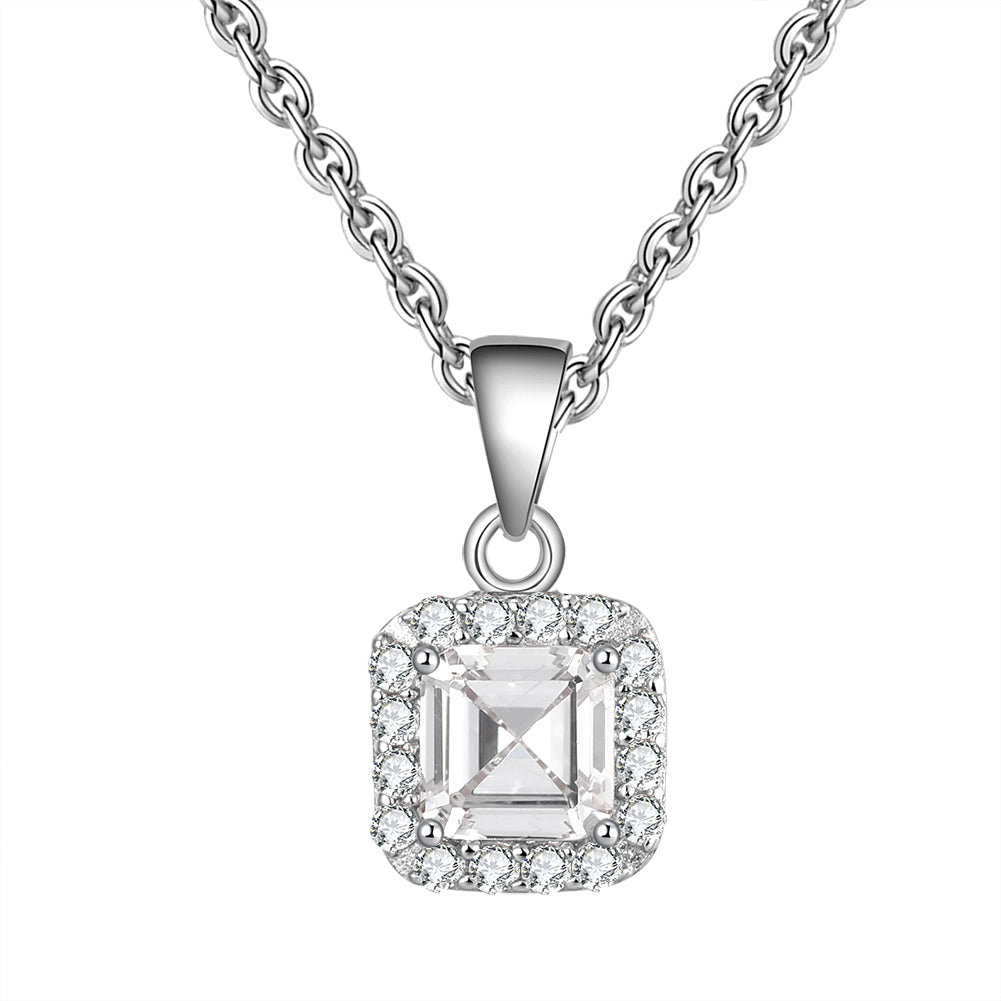 SquareHaloPendantNecklaceforWomenSterlingSilverCzGingerLyneCollection_WhiteGold-1