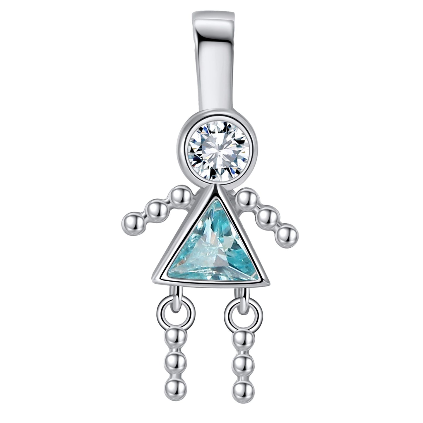 BabyBoyorGirlBirthstoneCharmforMomFamilyTreeGrandmaNecklacebyGingerLyneCZSterlingSilver_GirlMarch-1