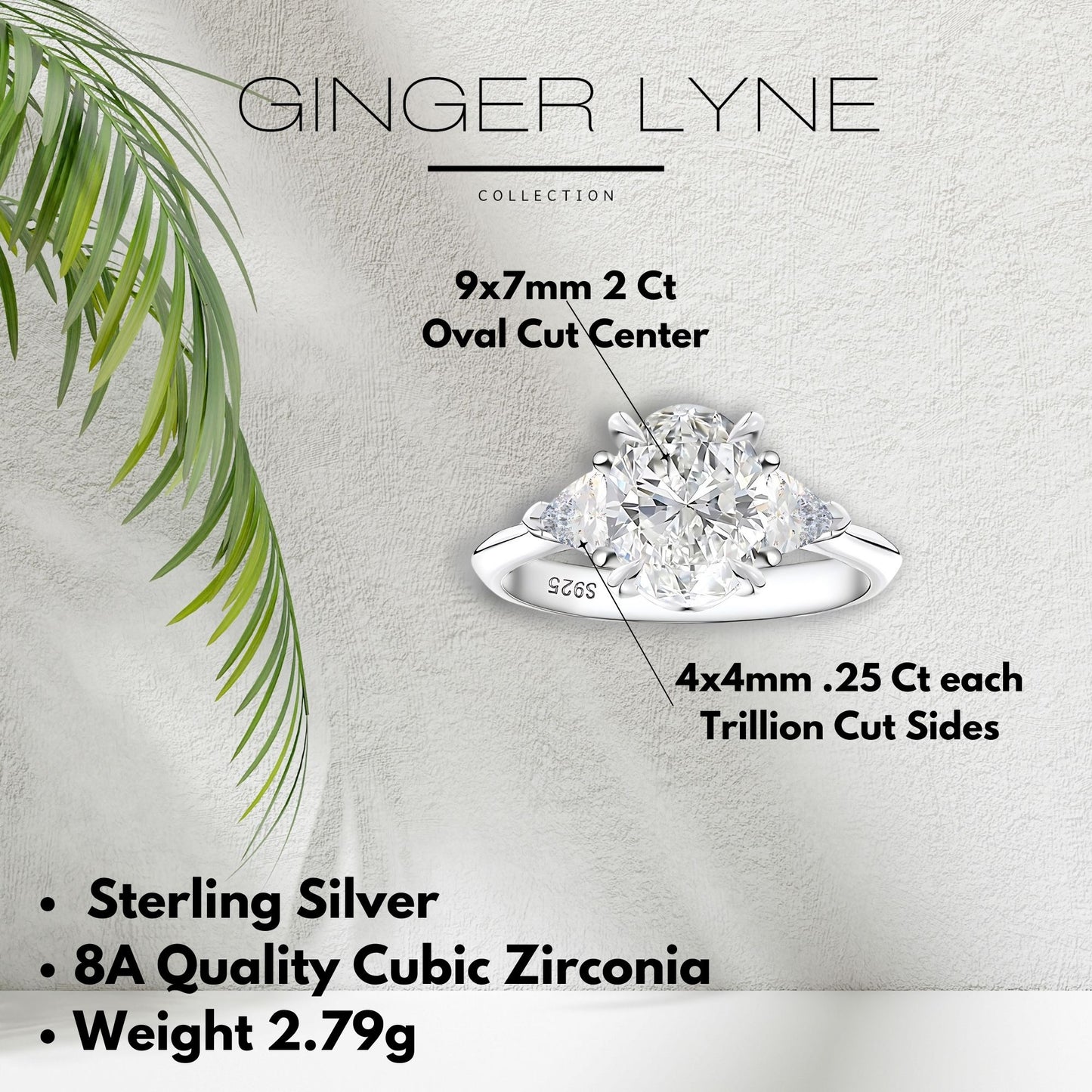 OvalEngagementRingforWomenbyGingerLyne2CtSterlingSilverWeddingRings_Silver-5