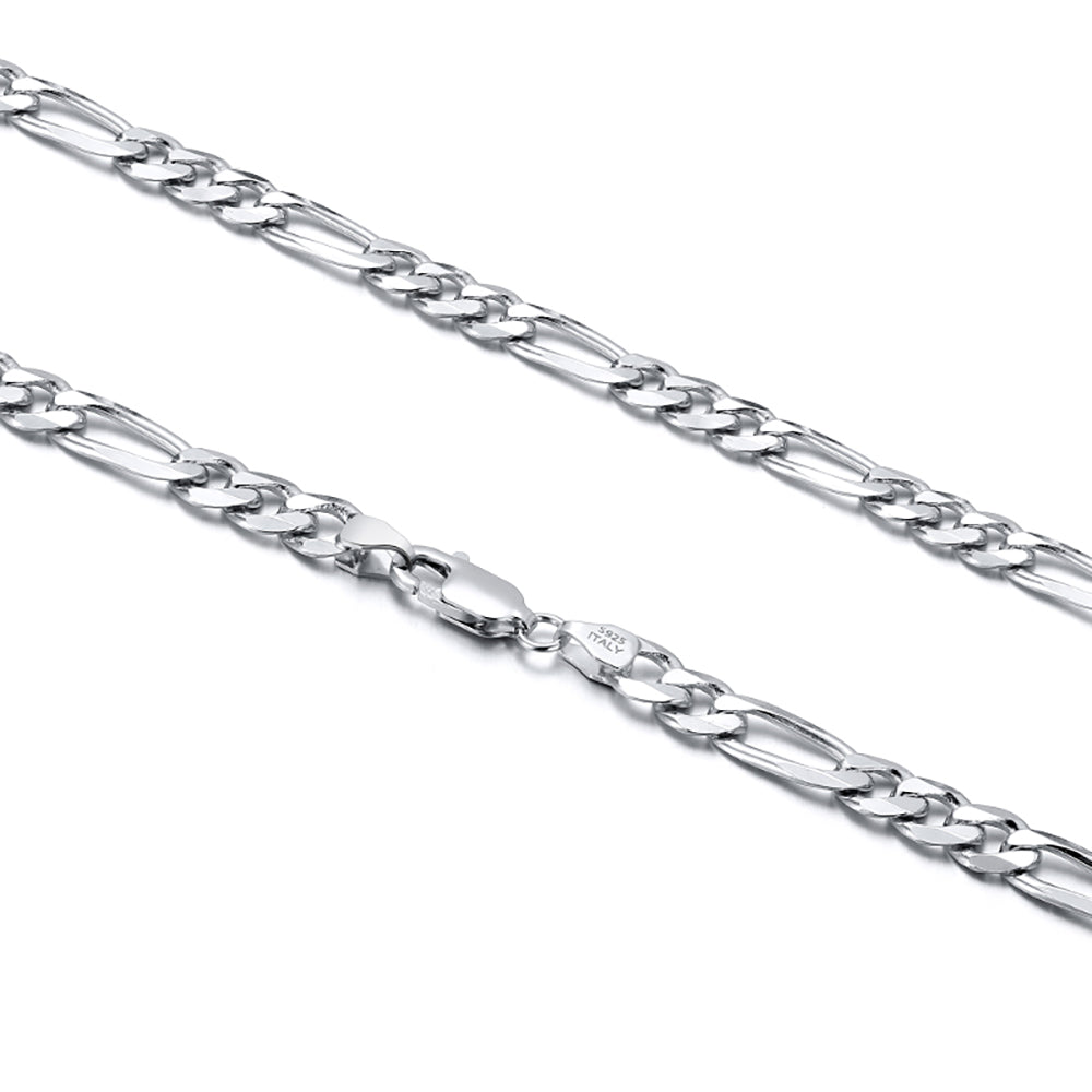 FigaroChainNecklaceforWomen16"SterlingSilver5mmGingerLyneCollection_Silver-5