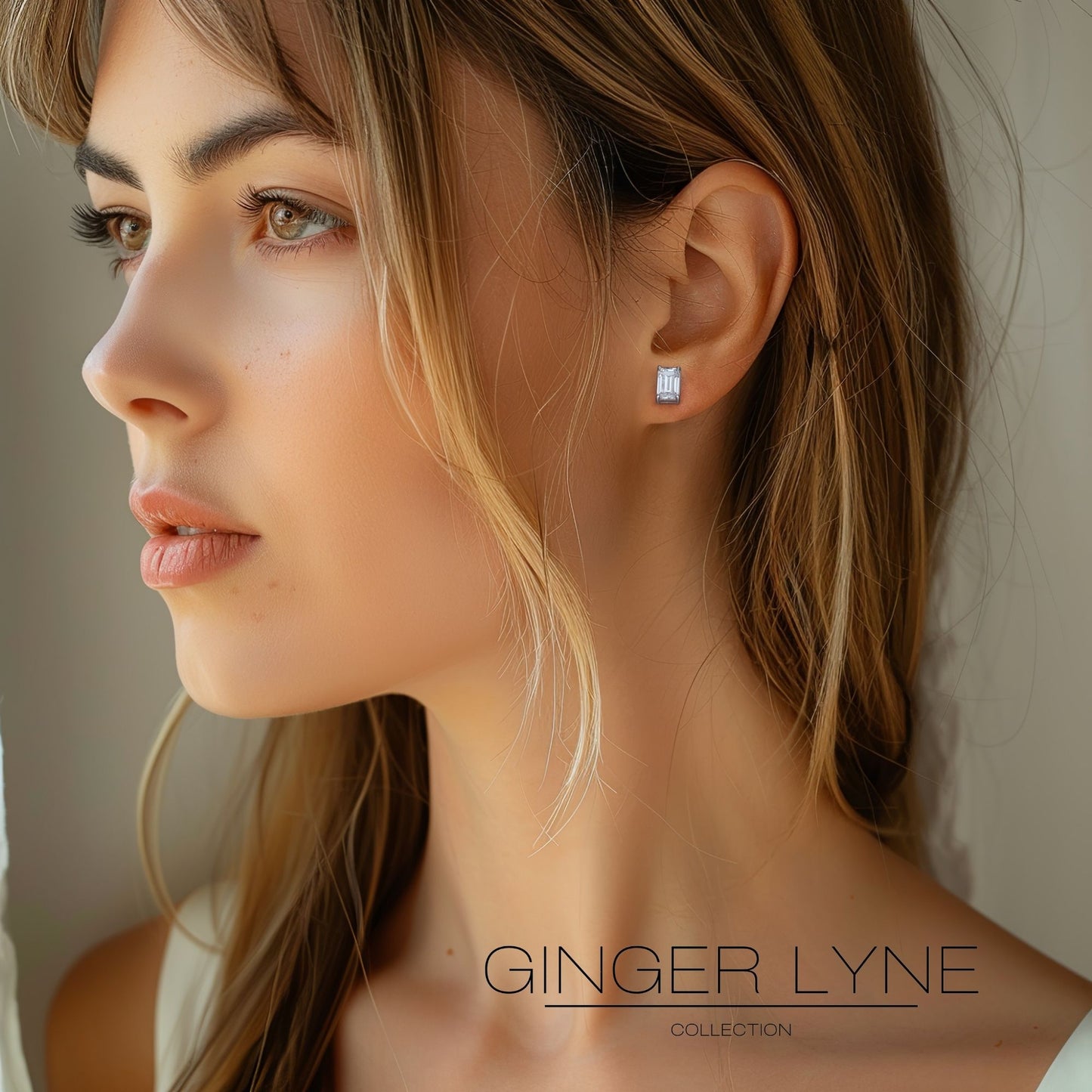 EmeraldCutStudEarringsforWomen2CtSterlingSilverStudsforherGingerLyneCollection_EmeraldStud-3