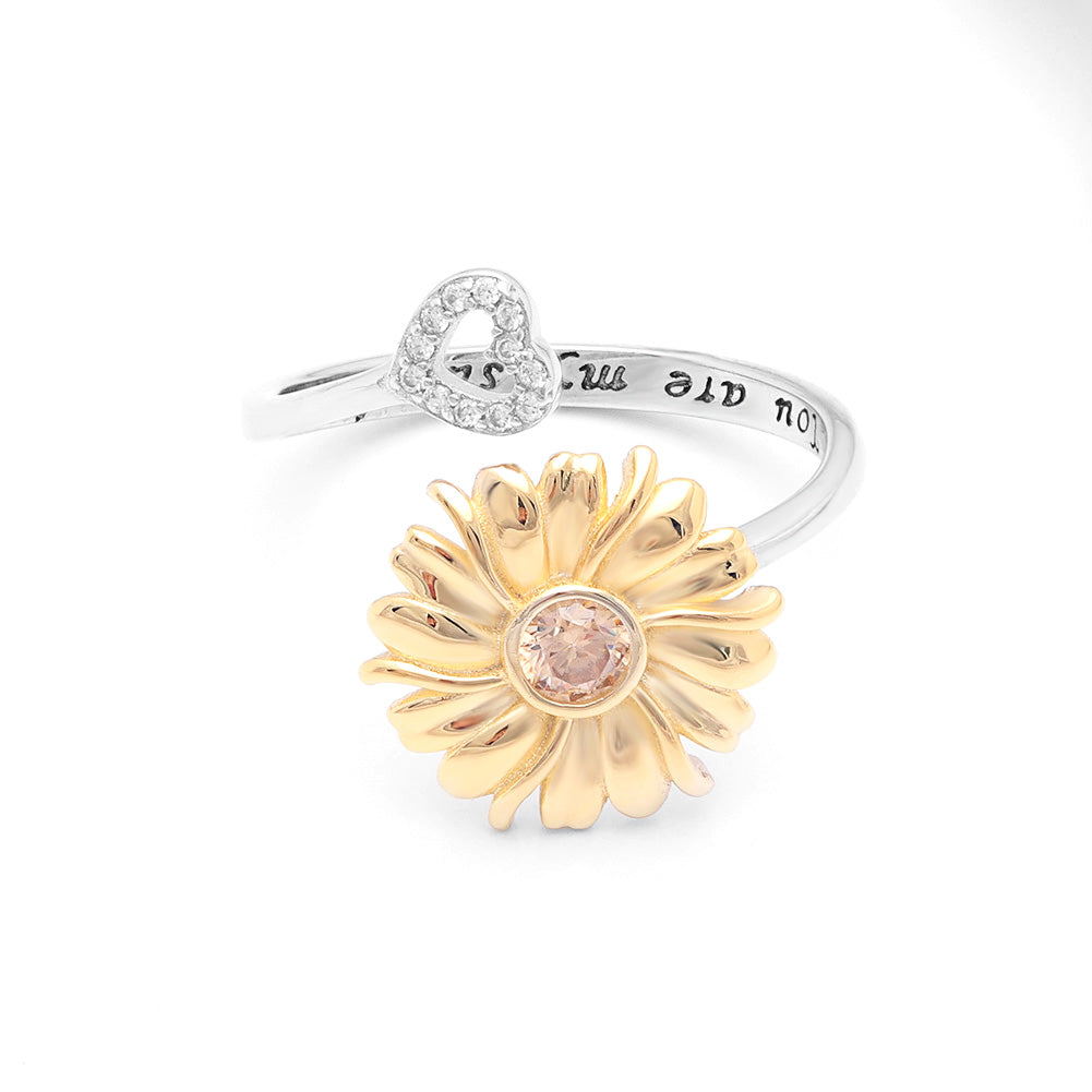 SunflowerHeartRingWomensCubicZirconiaSterlingSilverGingerLyneCollection_Yellow-4