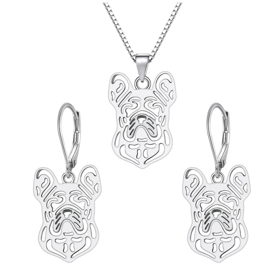 FrenchBulldogDogNecklaceEarringsorSetforWomenSterlingSilverbyGingerLyne_DogSet-1