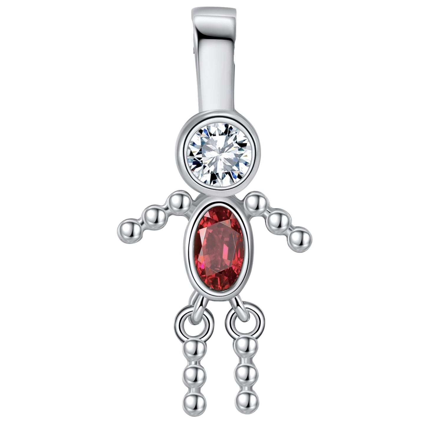BabyBoyorGirlBirthstoneCharmforMomFamilyTreeGrandmaNecklacebyGingerLyneCZSterlingSilver_BoyJuly-1