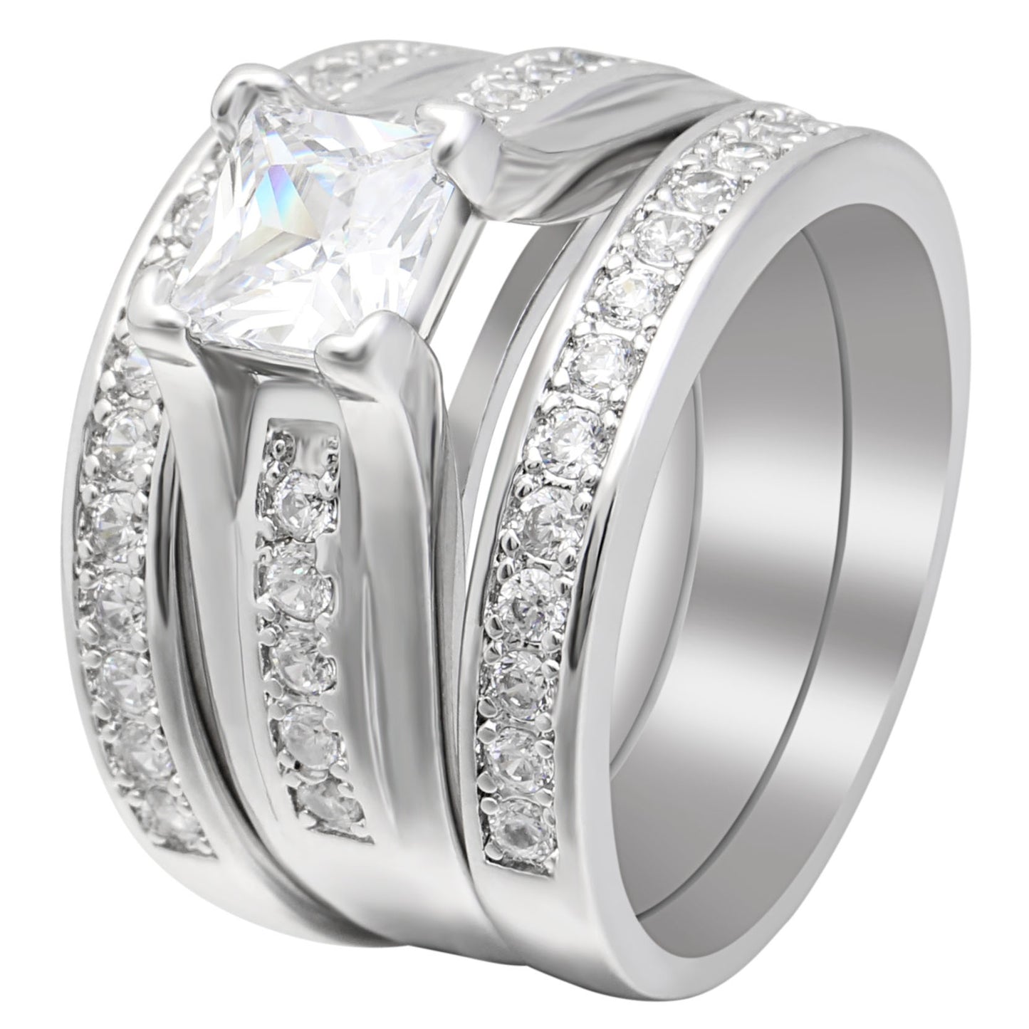 GailWeddingRingSetforWomen3pcEngagementMatchingBandGingerLyneCollection_Silver-1