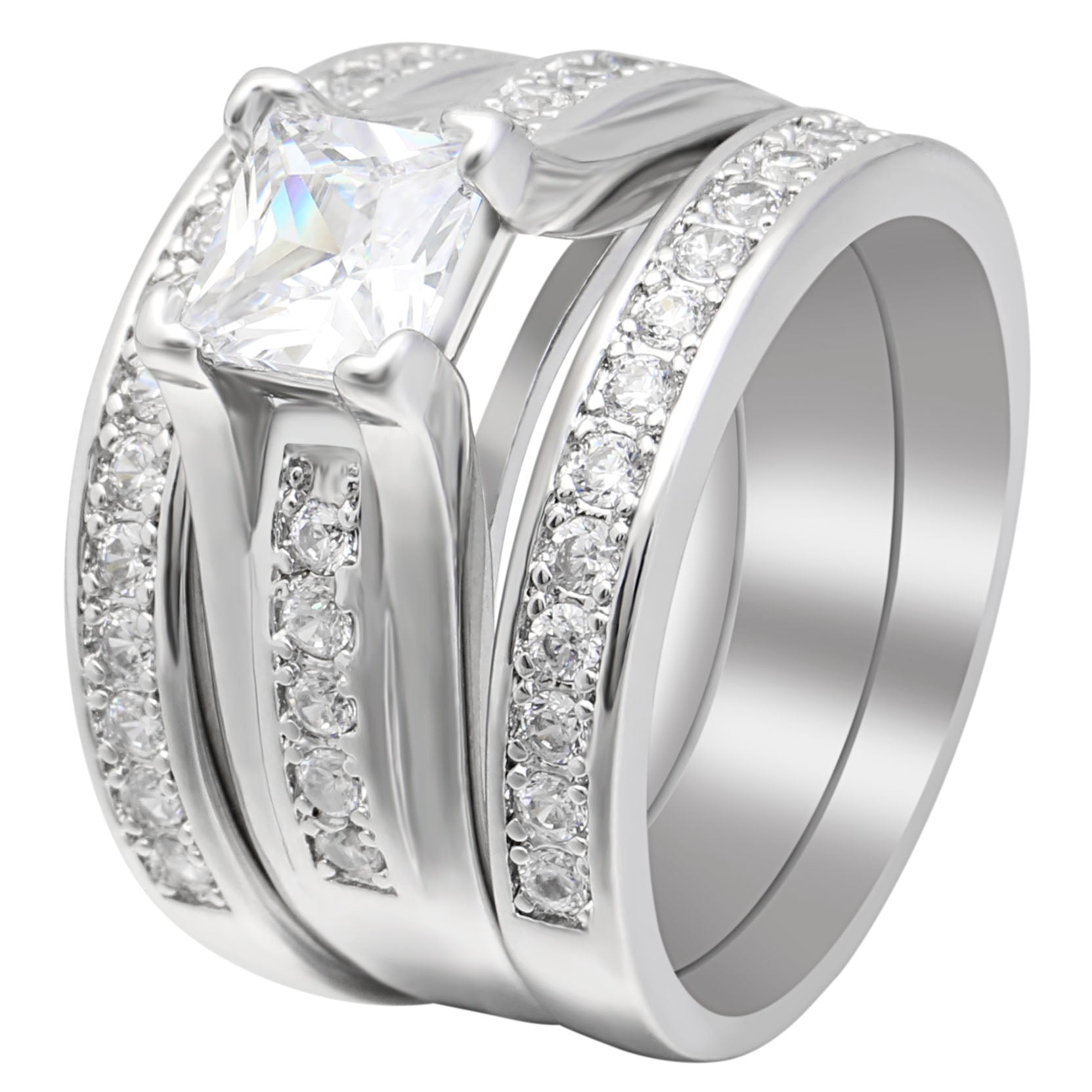 GailWeddingRingSetforWomen3pcEngagementMatchingBandGingerLyneCollection_Silver-1