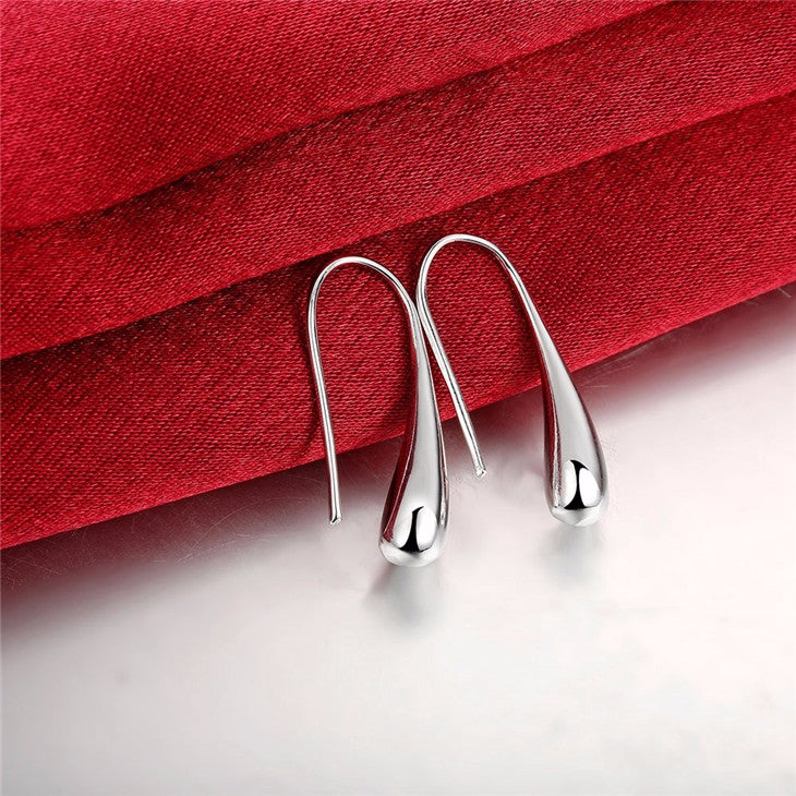 TeardropHookEarringsforWomenClassicSilverPlatedGingerLyneCollection_SilverPlated-5