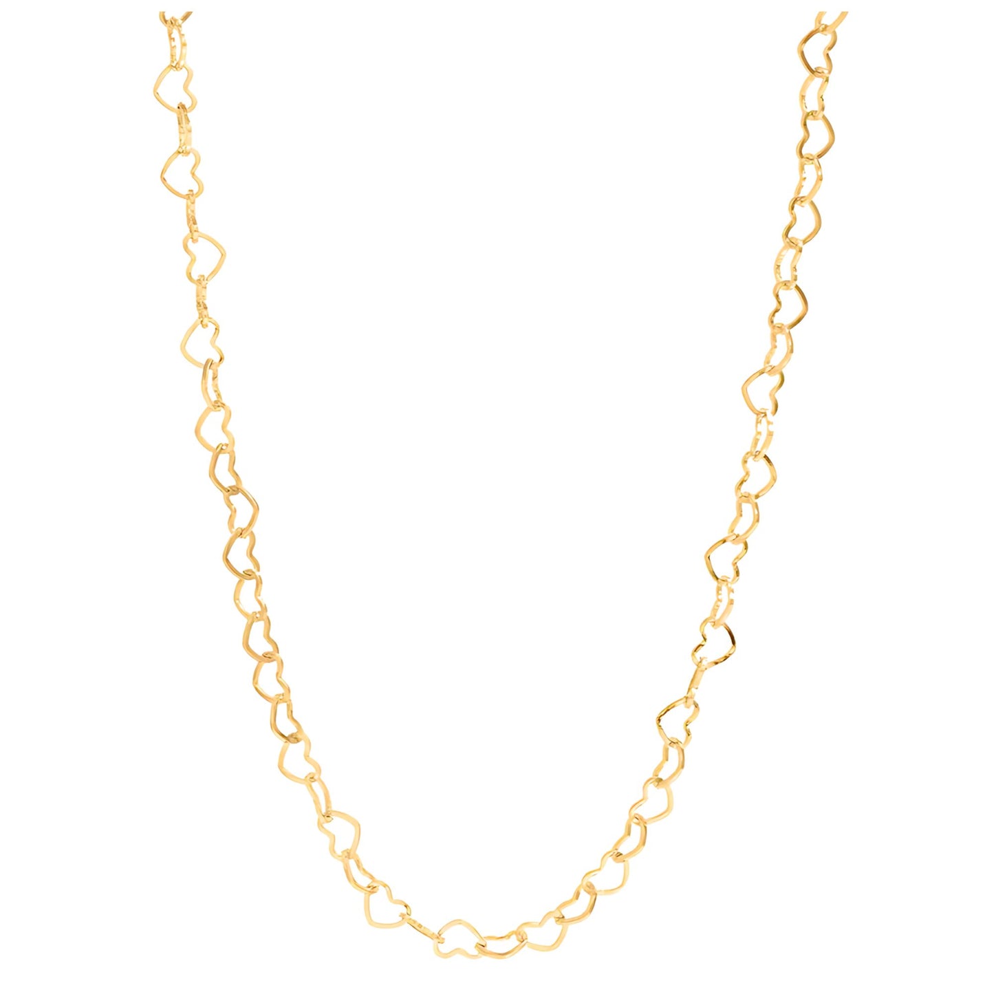 HeartLinkChainNecklaceforWomen20Inch18KGoldPVDPlatedStainlessSteelGingerLyne_Gold-1