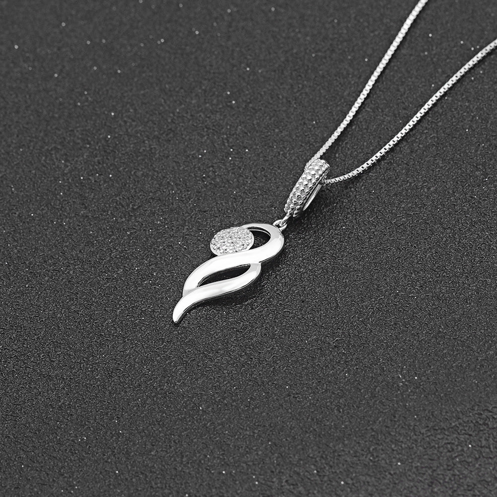 InfinityNecklaceforWomenSterlingSilverPendantClearCzGingerLyneCollection_Silver-5