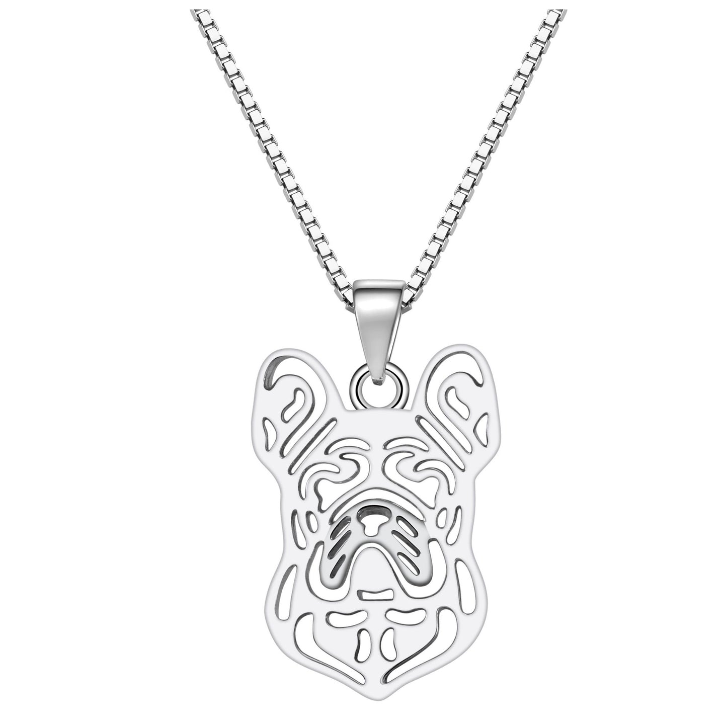 FrenchBulldogDogNecklaceEarringsorSetforWomenSterlingSilverbyGingerLyne_NecklaceOnly-1