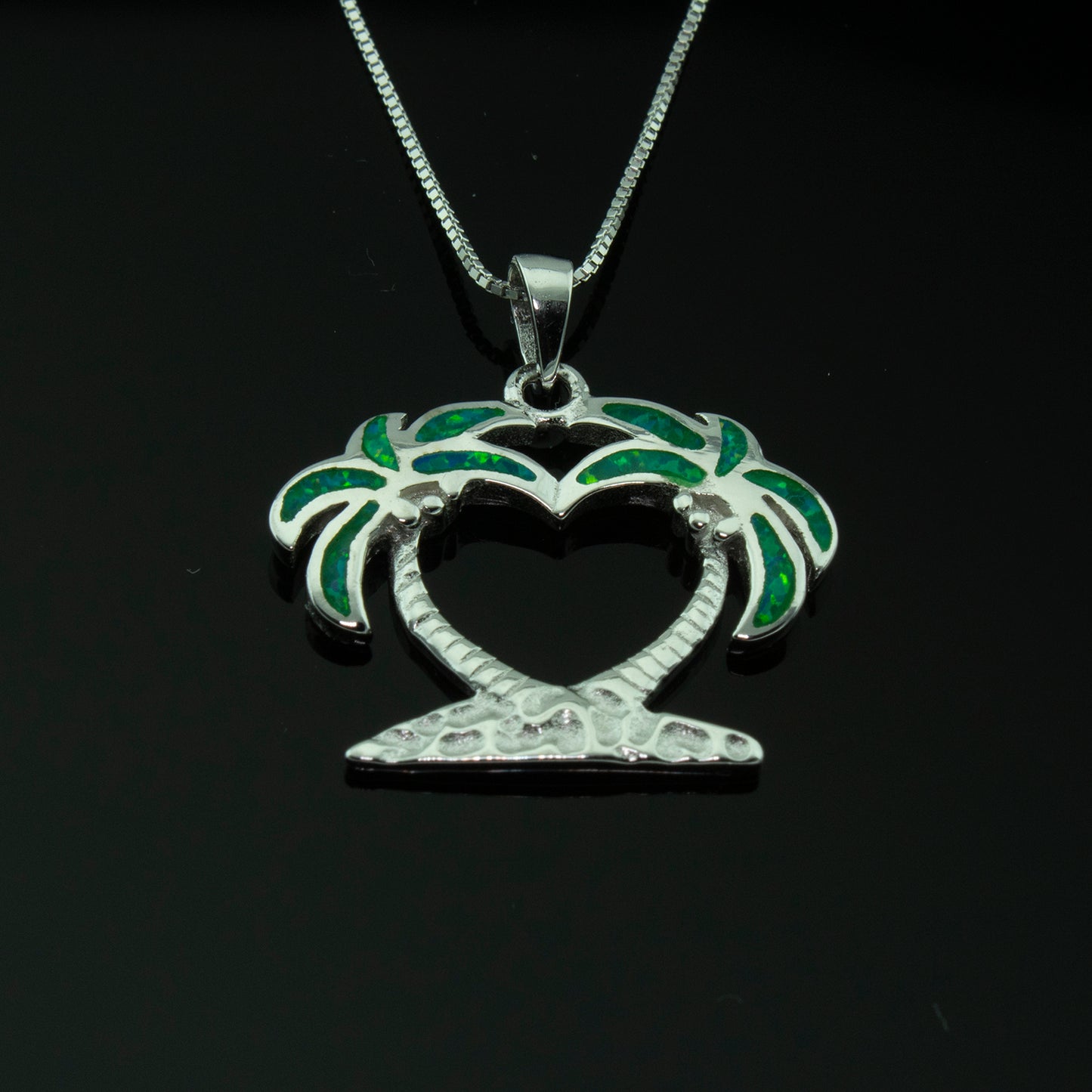 PalmTreeNecklaceforWomenGreenFireOpalSterlingSilverGingerLyneCollection_Green-2