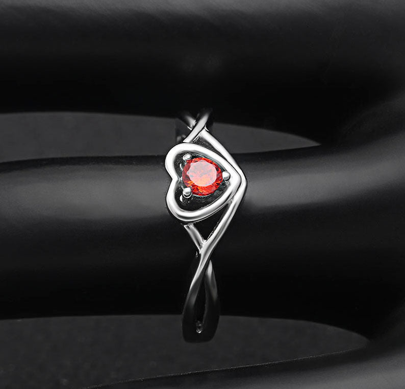 ChristineEngagementRingforWomenPromiseHeartBirthstoneCzSterlingSilverbyGingerLyne_July-Red-3