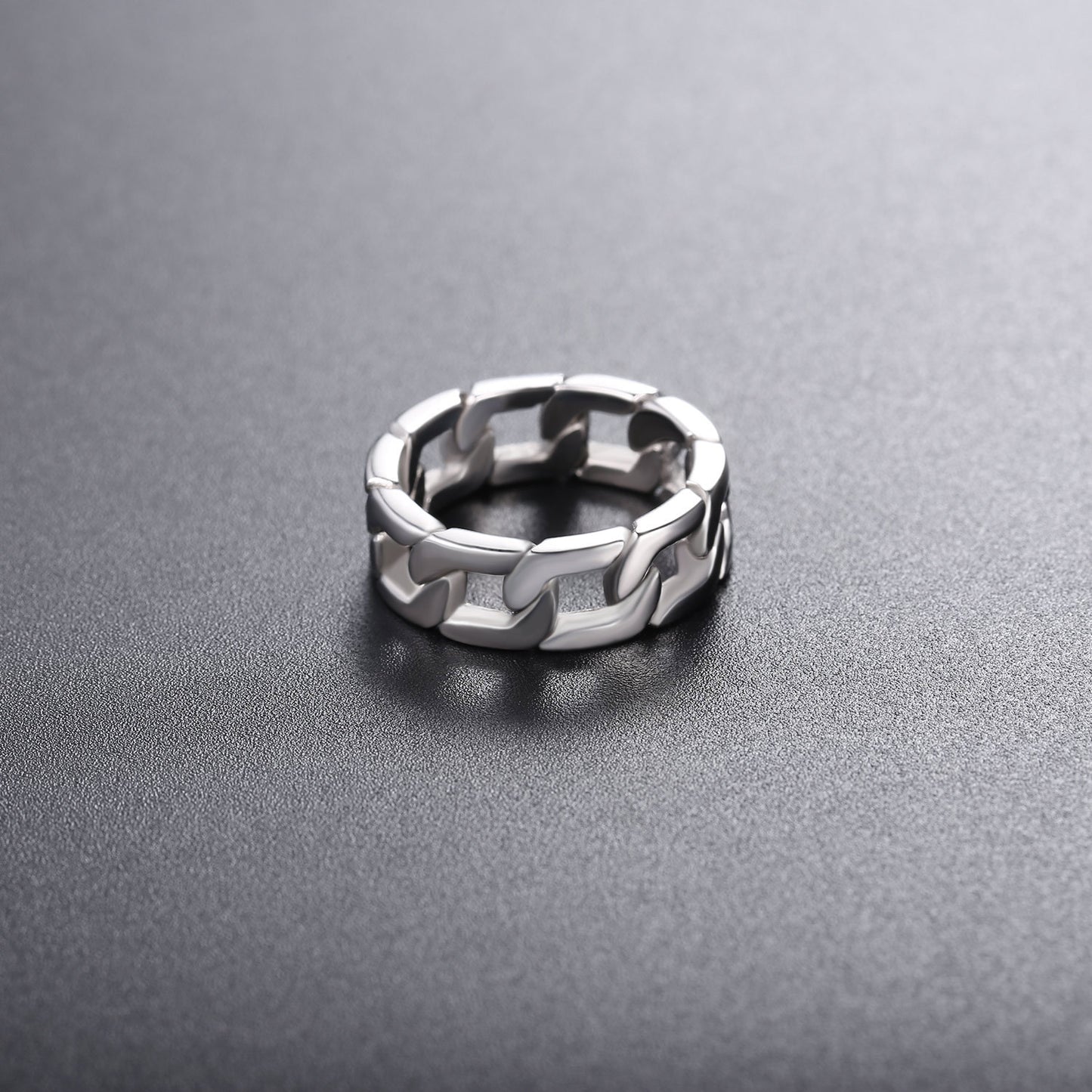 ChainWeddingBand6.5mmStainlessSteelMenWomenGingerLyneCollection_Silver-4