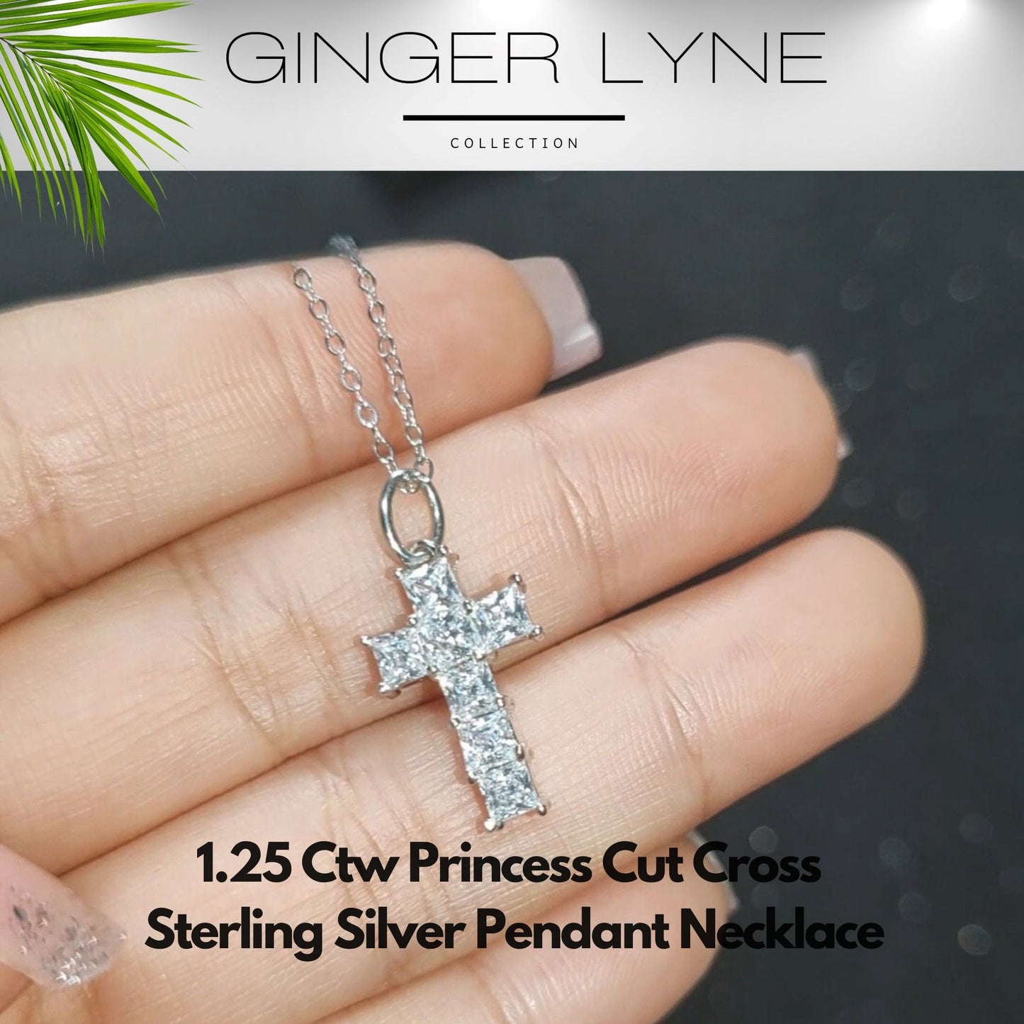 CrossNecklaceforWomenbyGingerLyneCollectionSterlingSilverCrossPendant_Cross1-3