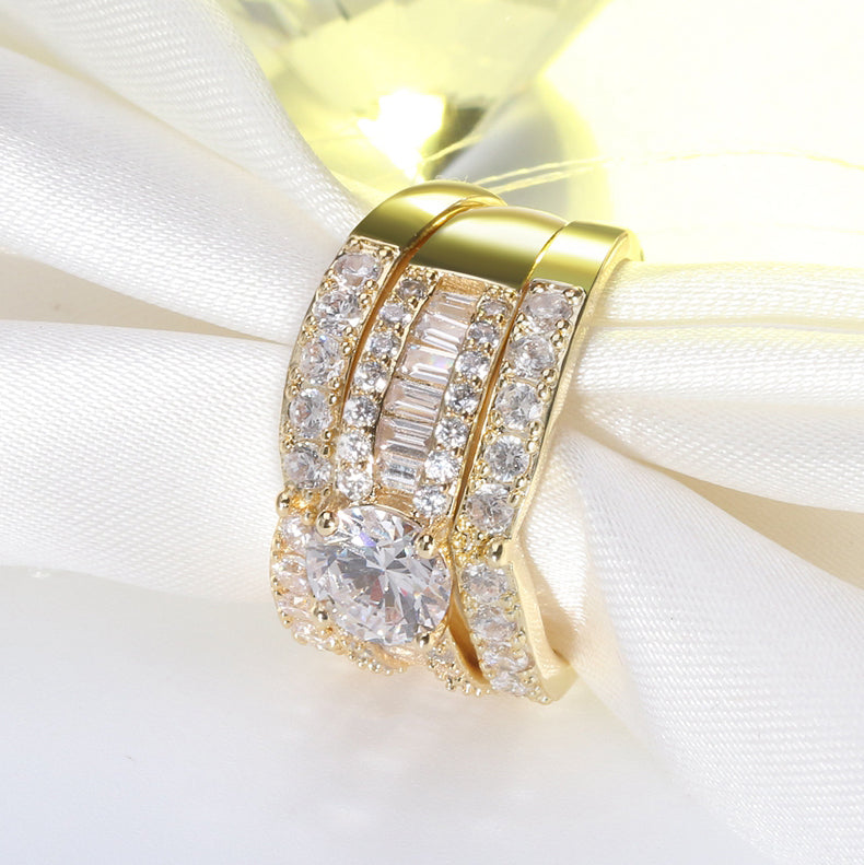 EnchanmentWeddingRingSetforWomen3pcCzEngagementMatchingBandGingerLyneCollection_Gold-2