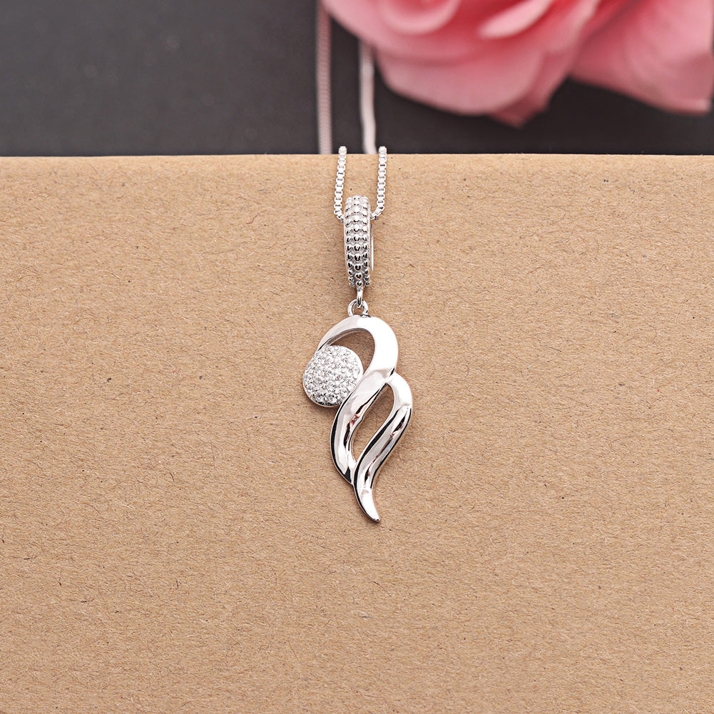 InfinityNecklaceforWomenSterlingSilverPendantClearCzGingerLyneCollection_Silver-6