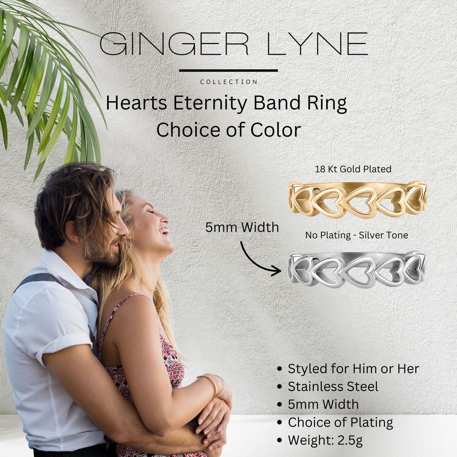 HeartHalfEternityRingforWomenAnniversaryGoldoverStainlessSteelWeddingBandbyGingerLyne_Gold-4