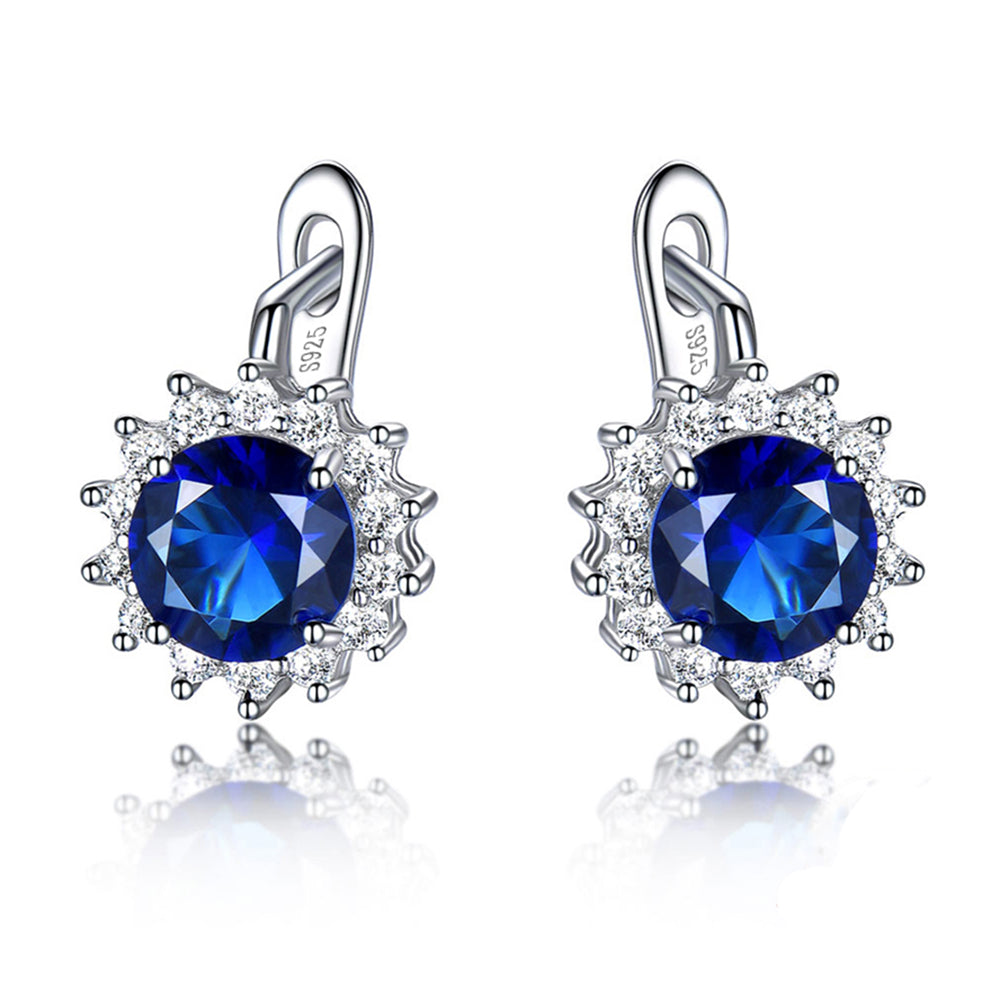 OvalDropEarringsforWomenBlueSapphireCzSterlingSilverGingerLyneCollection_Blue-1