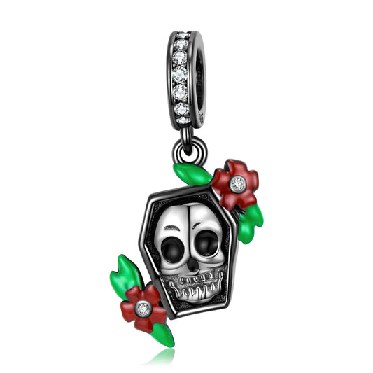 SkullCharmforWomenCZSterlingSilverGothicEuropeanBeadforBraceletByGingerLyne_Silver-1