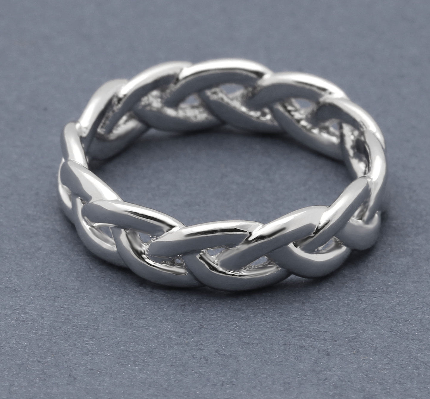 BelindaInfinityTwistAnniversaryWeddingBandRingWomenGingerLyneCollection-6_Silver-6