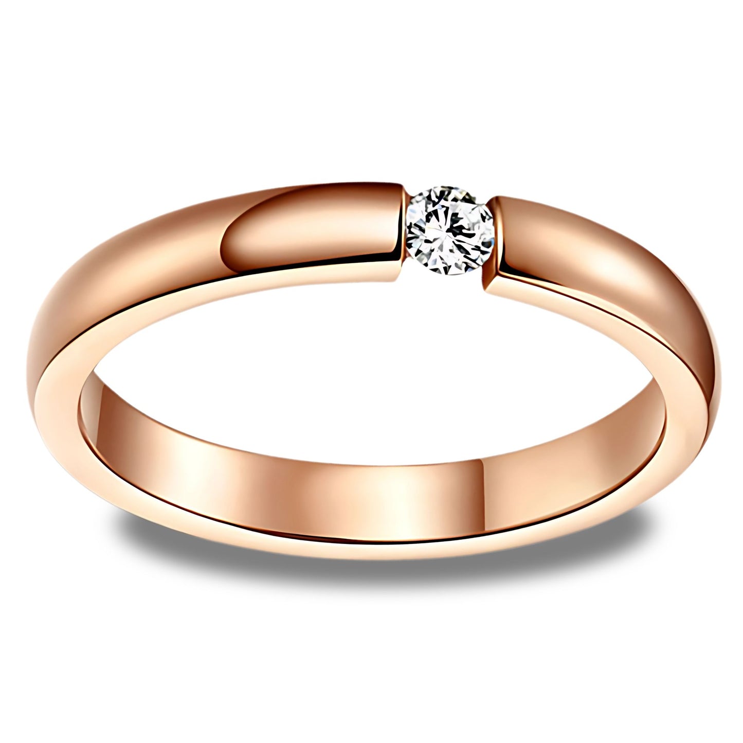 WeddingBandRingforWomenorMenRoseGoldStainlessSteelCrystalGingerLyneCollection_RoseGold-1