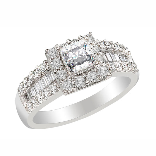 GemmaPrincessCutCZEngagementRingWomensGingerLyneCollection9_Silver-1