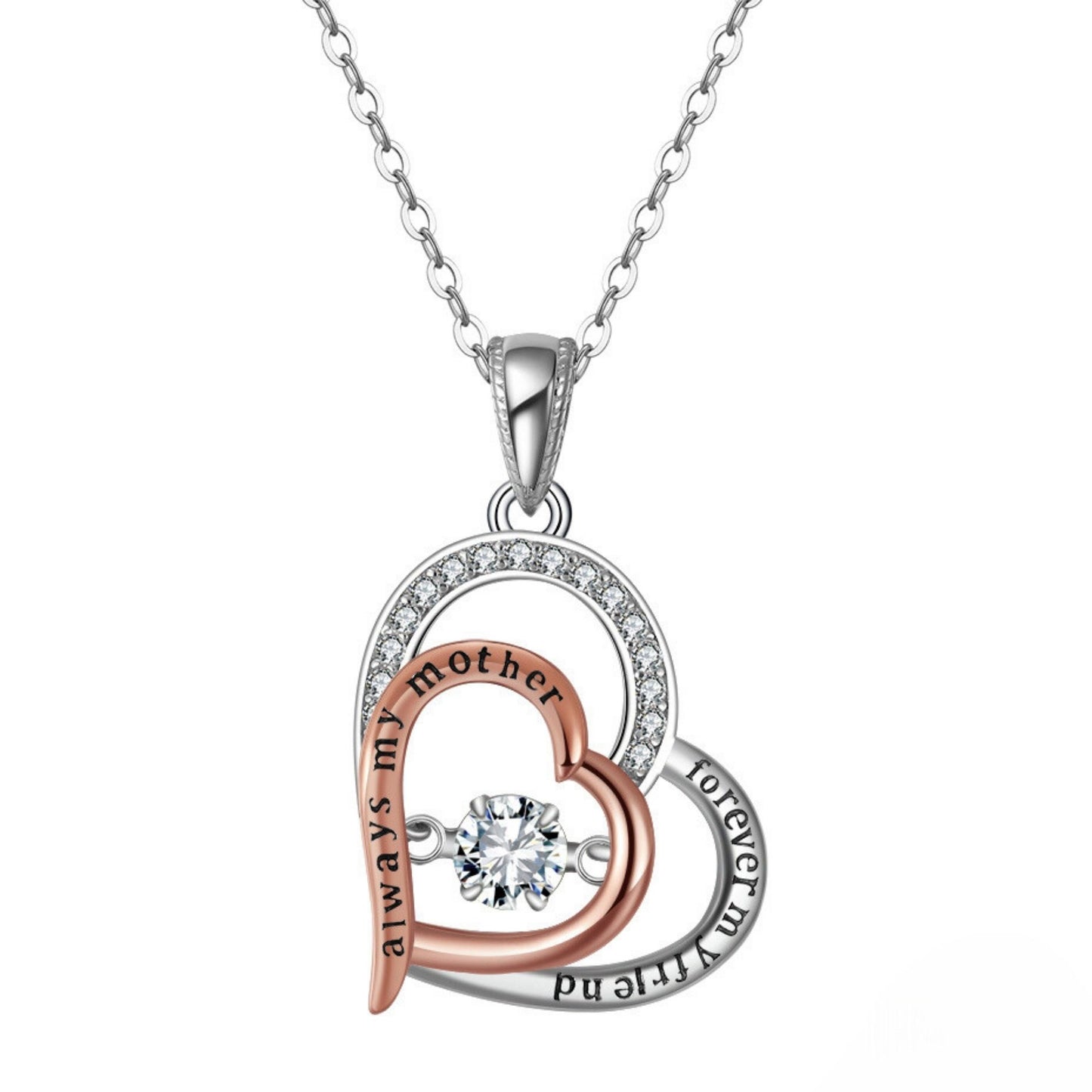 BirthstoneMomNecklaceforMotherbyGingerLyneSterlingSilverSwingingCZ-April_April-1