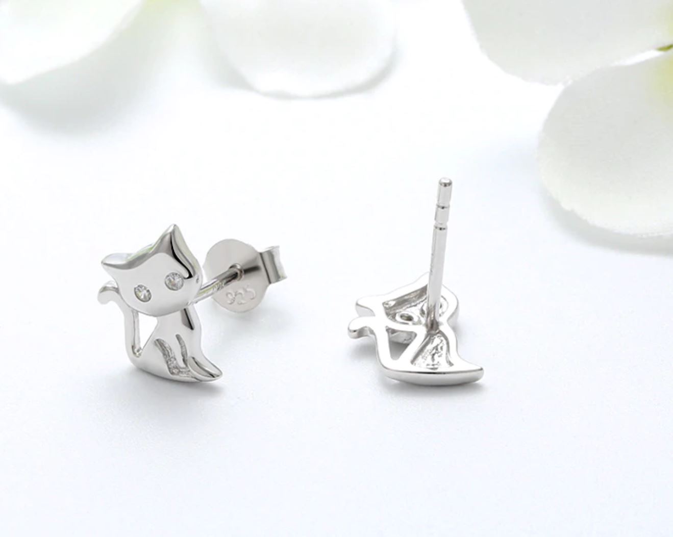KittyCatStudEarringsforWomenSterlingSilverCubicZirconiaGingerLyneCollection_RoseGold-4