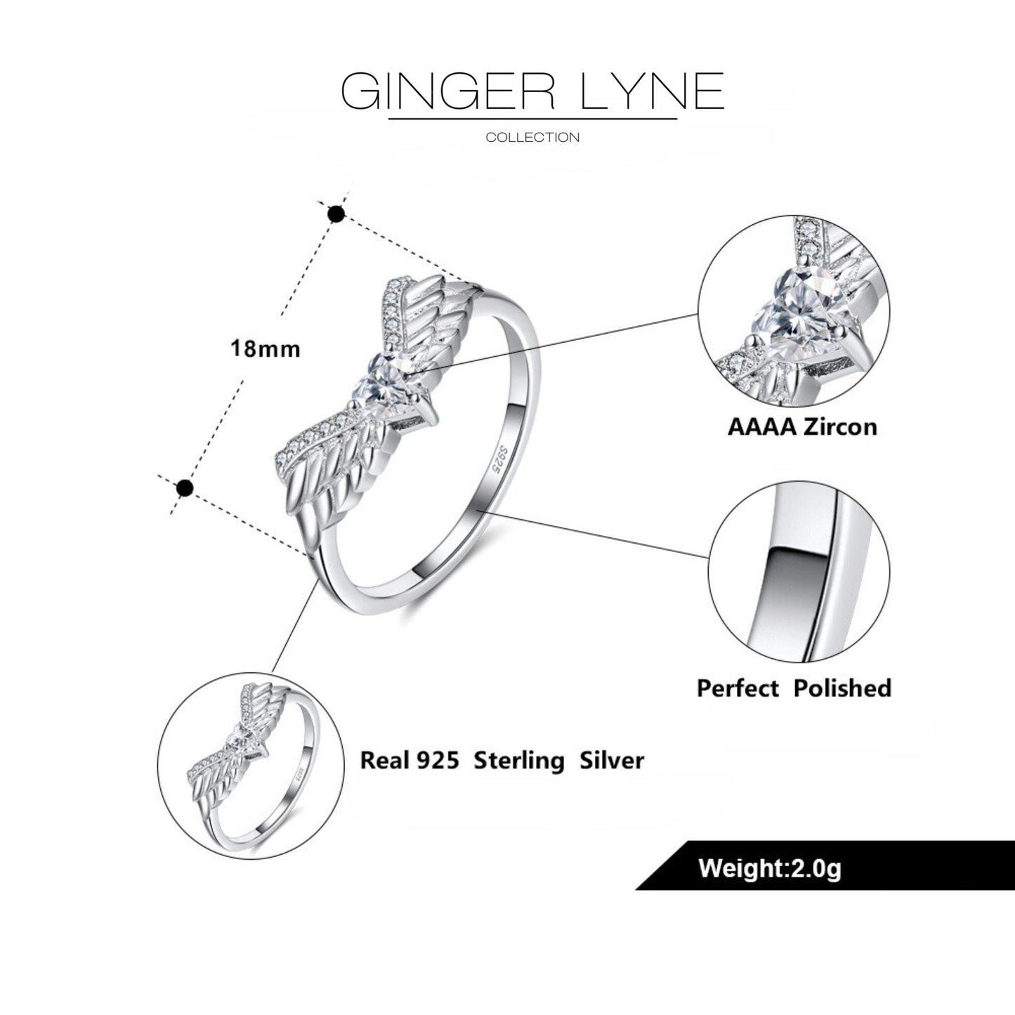 WingsAnniversaryRingEnhancerforWomenHeartCutCZSterlingSilverGingerLyneCollection_Silver-6