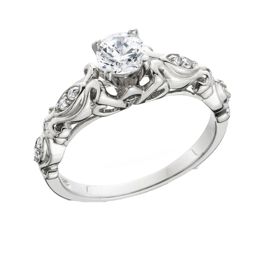 OliviaEngagementRingCubicZirconiaWgoldPlatedWomensGingerLyneCollectionSize5_Silver-1