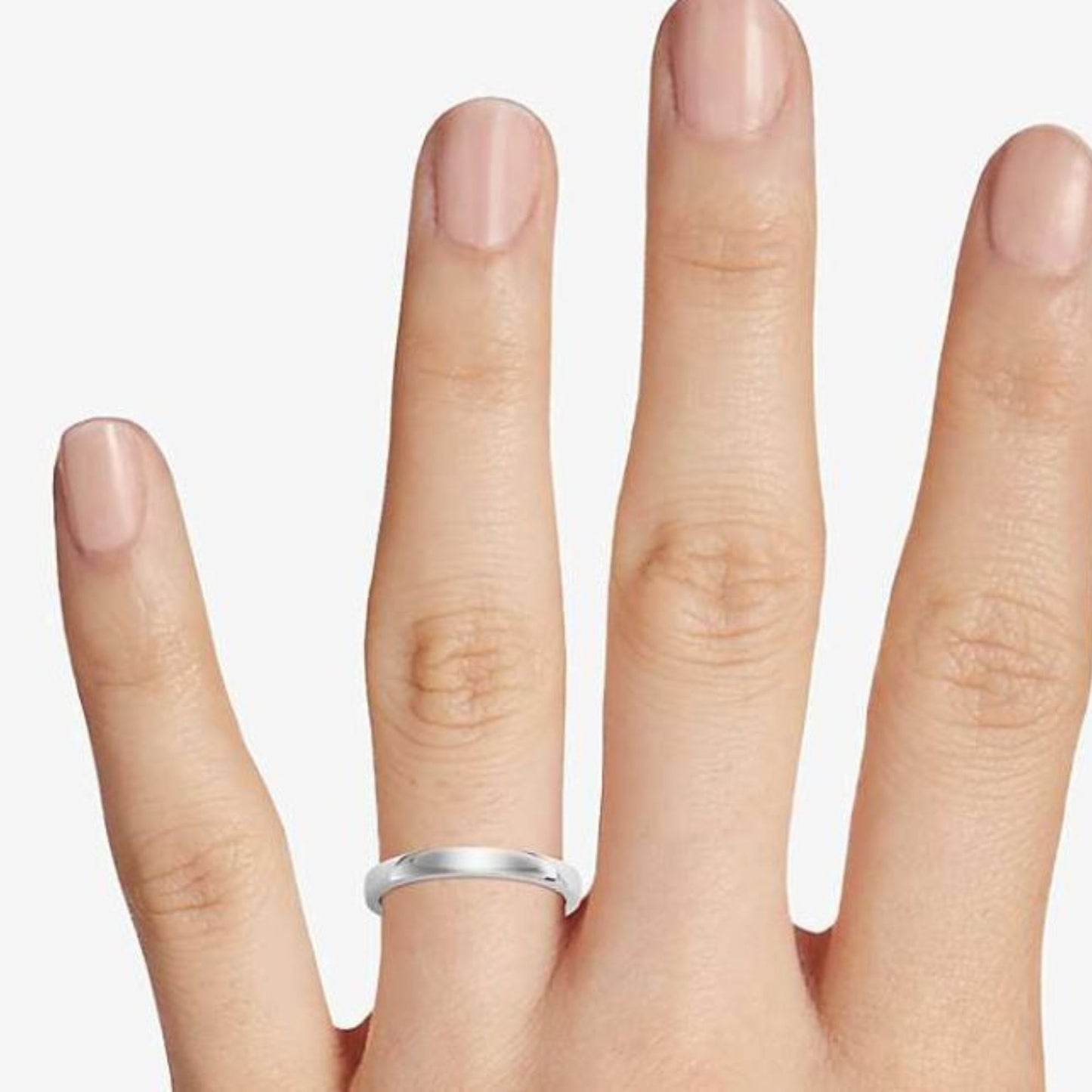 3mmWeddingBandSterlingSilverWomenMenRingGingerLyneCollection_Silver-4