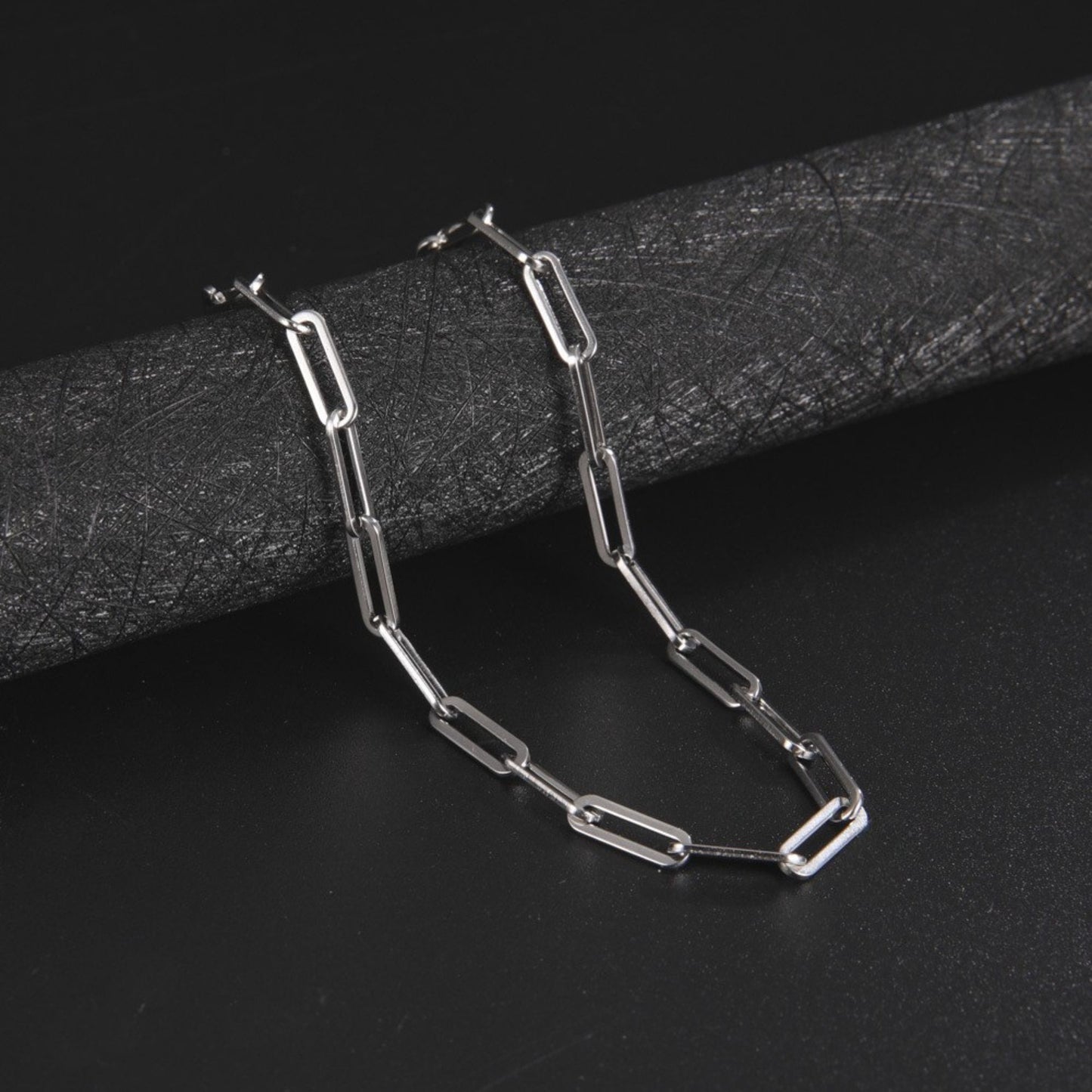 PaperclipChainNecklaceorBraceletforWomenorMenStainlessSteelGingerLyneCollection_Gold-5