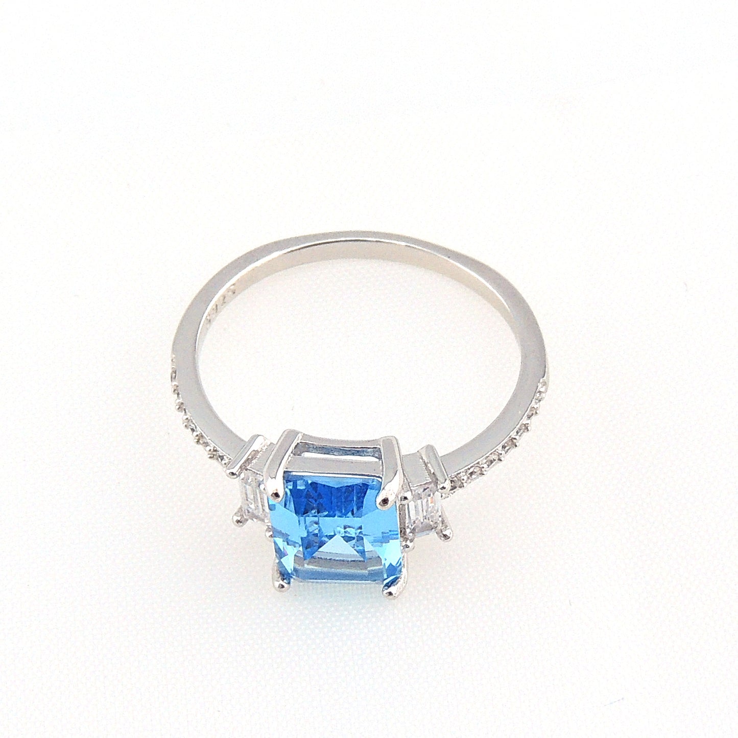 RuthanaEngagementRingCreatedBlueTopazSilverWomensGingerLyneCollection_Blue-3