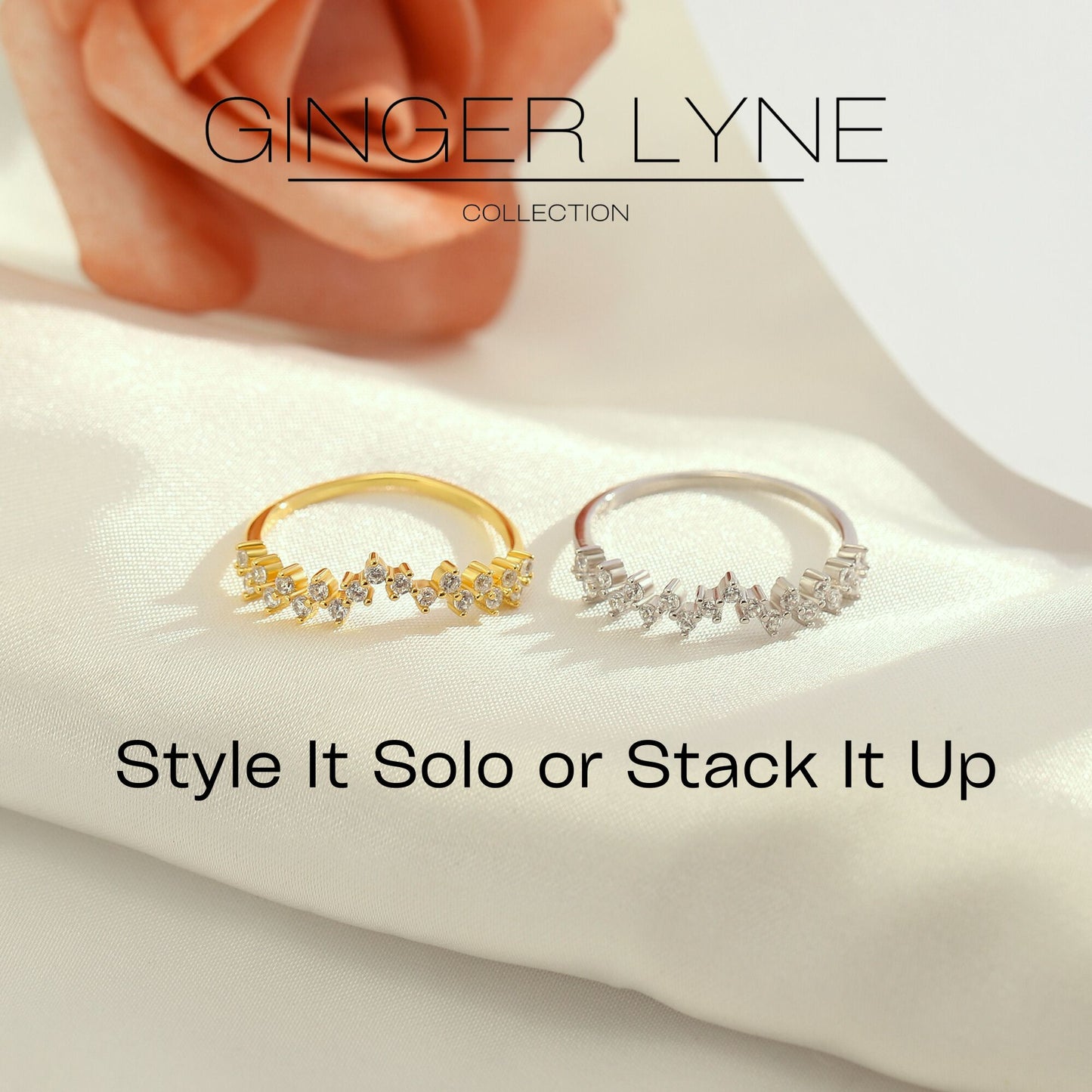 VivianaHalfEternityRingforWomenSterlingSilverCZAnniversaryBandStackableChevronCurvebyGingerLyne_Gold-6