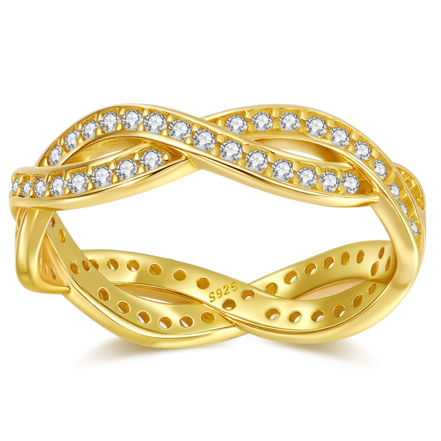 LyraEternityRingsforWomenStackableTwistWeddingBandsCZSterlingSilverGingerLyne_Gold-2