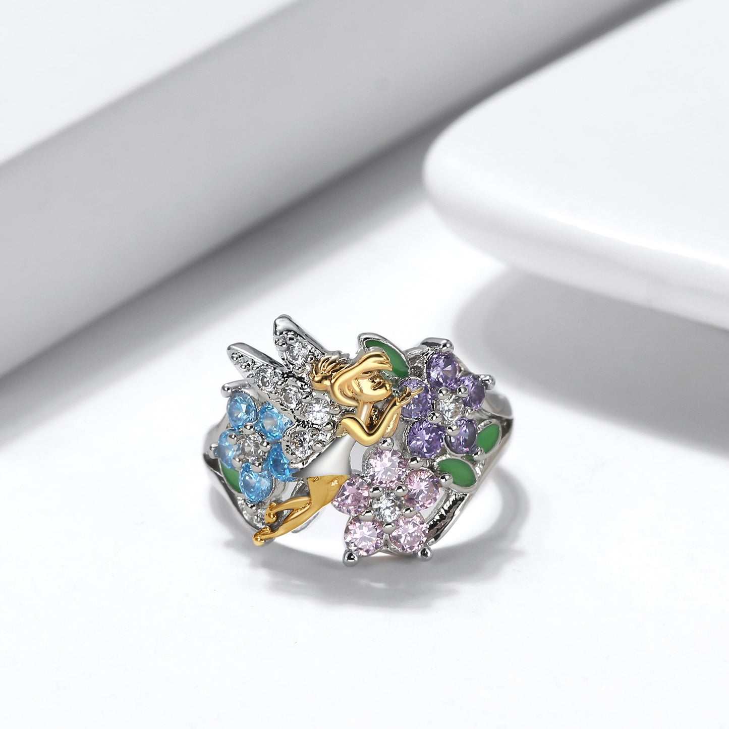 FairyRingsforWomenWingedAngelFlowerCubicZirconiaGingerLyneCollection_Silver-3