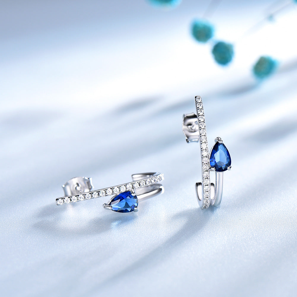 BlueSapphireDropEarringsforWomenSterlingSilverGingerLyneCollection_Blue-3