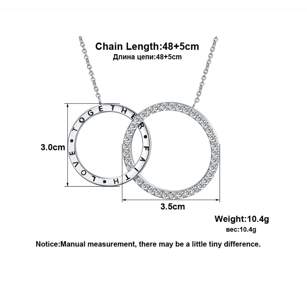 LinkedCirclePendantNecklaceforWomenTogetherLoveFaithGingerLyneCollection_Silver-5