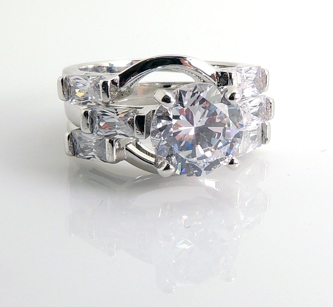 Alisha3RingWeddingRingSetforWomenEngagementMatchingBandGingerLyneCollection_Silver-4