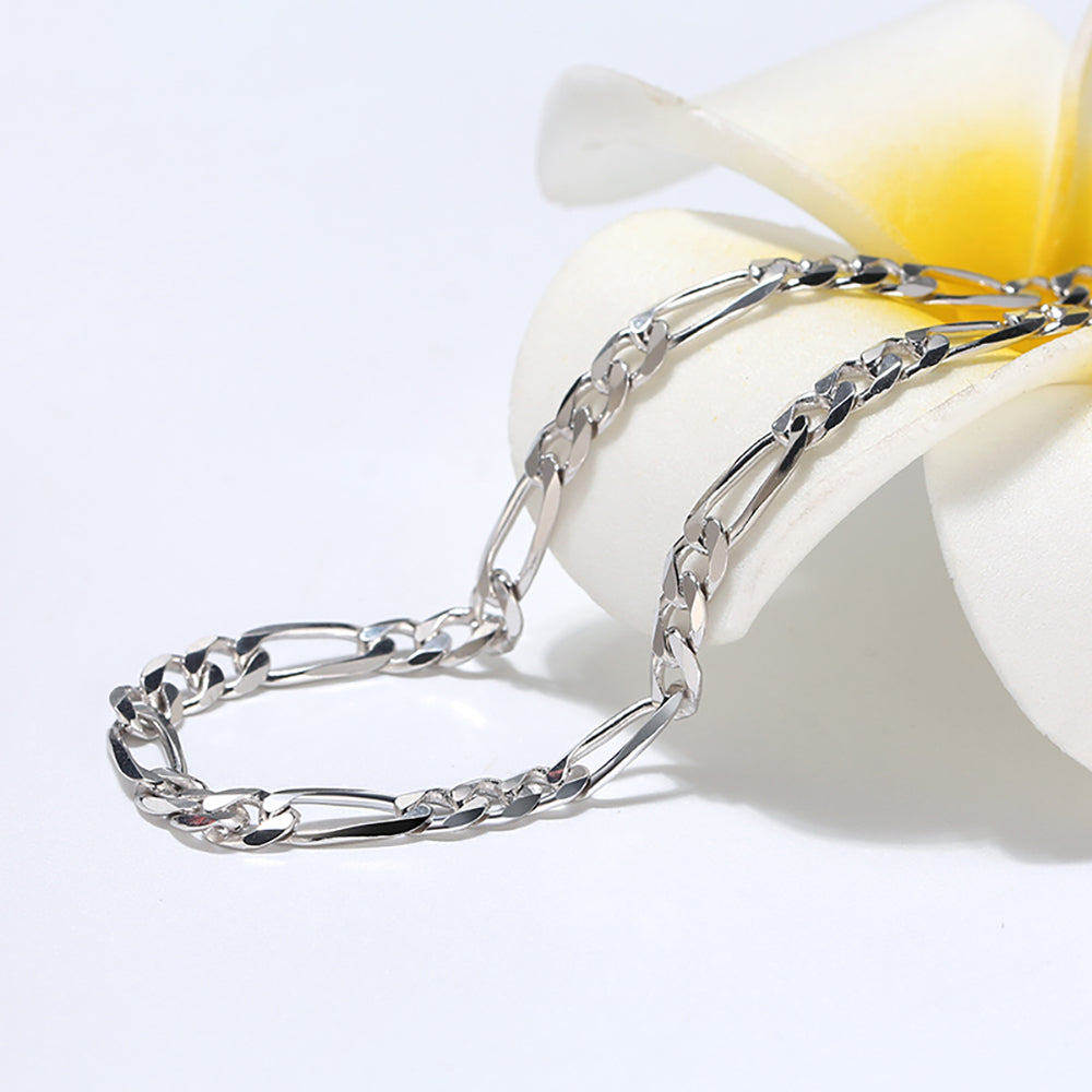 FigaroChainNecklaceforWomen16"SterlingSilver5mmGingerLyneCollection_Silver-4