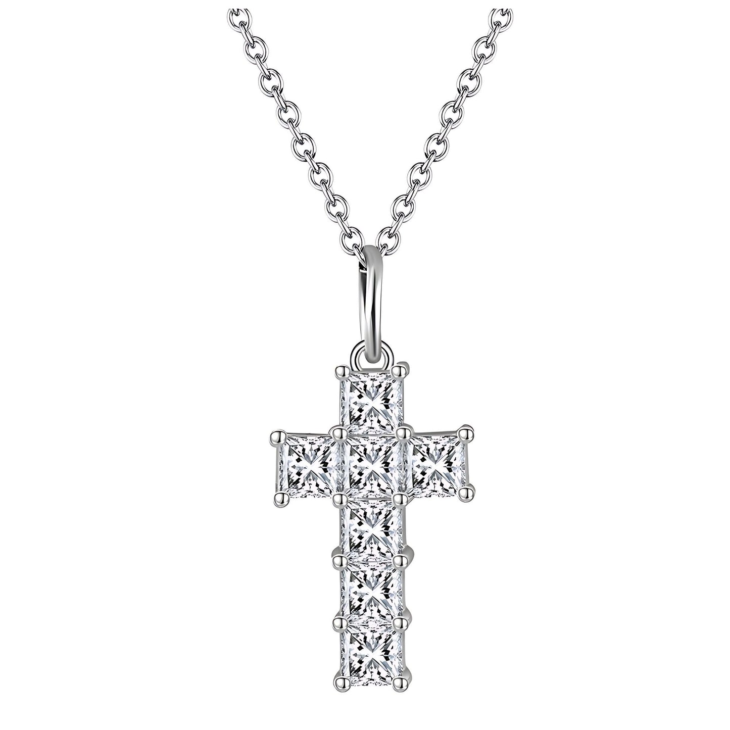 CrossNecklaceforWomenbyGingerLyneCollectionSterlingSilverCrossPendant_Cross1-1