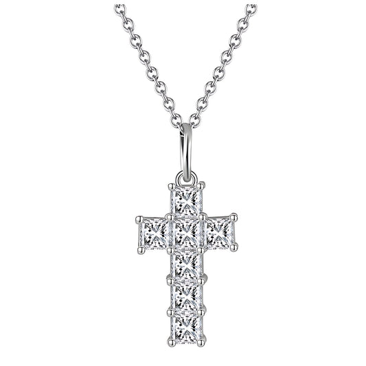 CrossNecklaceforWomenbyGingerLyneCollectionSterlingSilverCrossPendant_Cross1-1