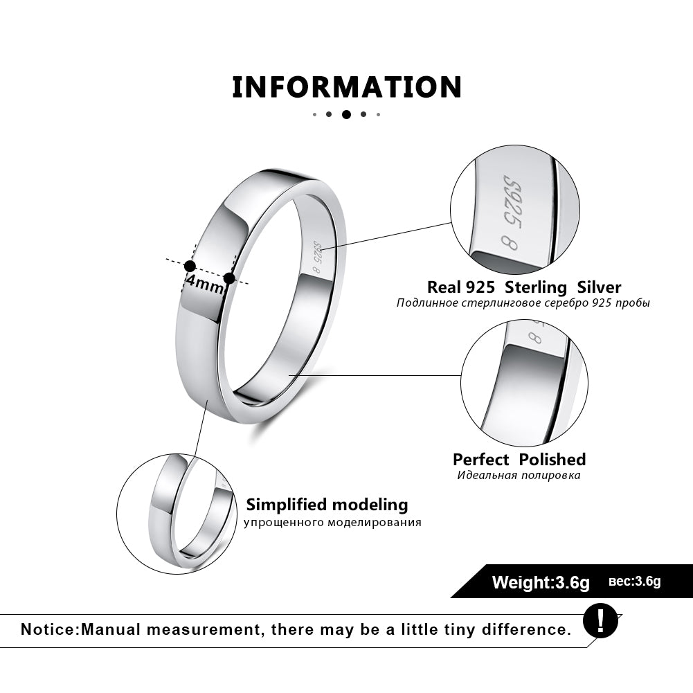 WeddingBandRingforMenorWomenPlain4mmSterlingSilverGingerLyneCollection_Silver-6